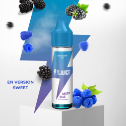 E-liquide Raven Blue - T-Juice 50ml - Framboise Bleue et Mûre