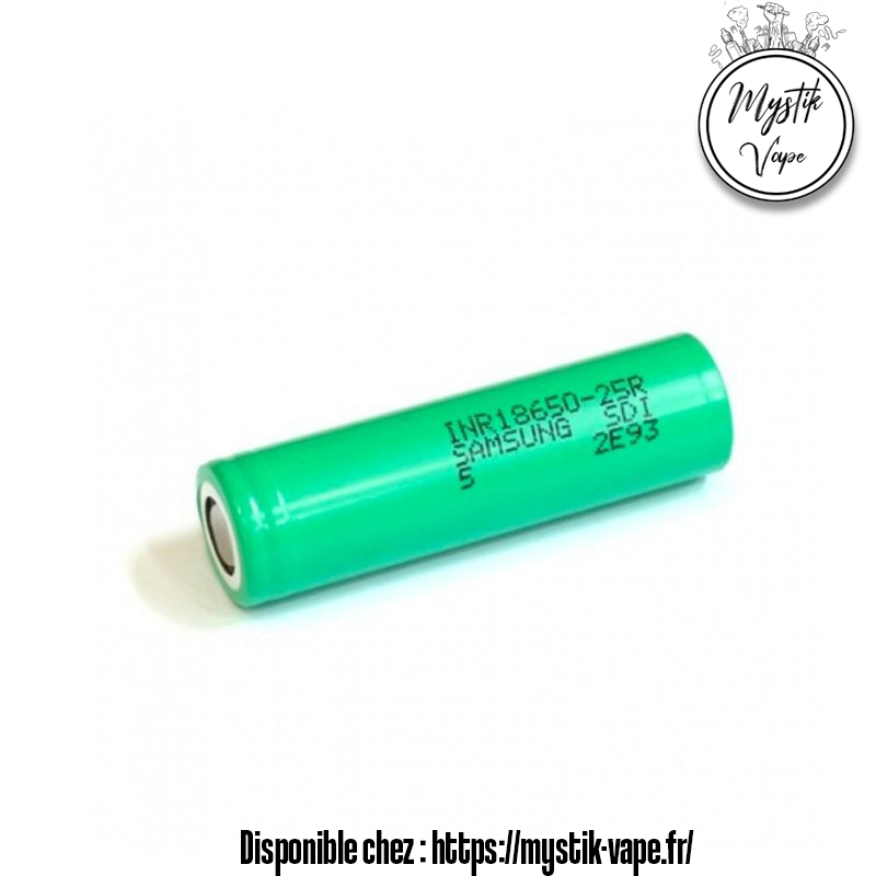Accu 18650 Samsung 25R 2500mAh | 20A/35A - Mystik Vape